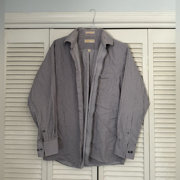 Michael Kors Button Up Dress Shirt Size 16 Large 100% Cotton - Picture 3 of 5